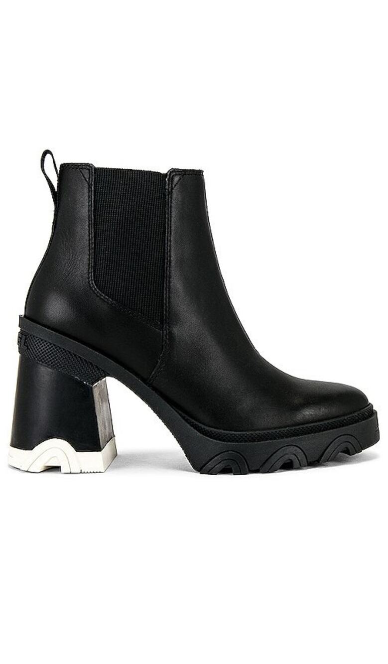 Sorel Brex Boots Block Heel Chelsea Waterproof Platform Streeetwear Urban Sz 9